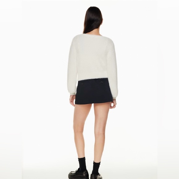 NWOT Aritzia Sunday Best Carmen Cardigan Knit Yarn Super Soft BLUE Size Small - Picture 4 of 17